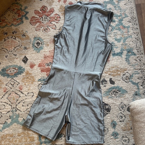 Fashion Nova Pants - Fashion Nova Charcoal Sleeveless Jumpsuit
